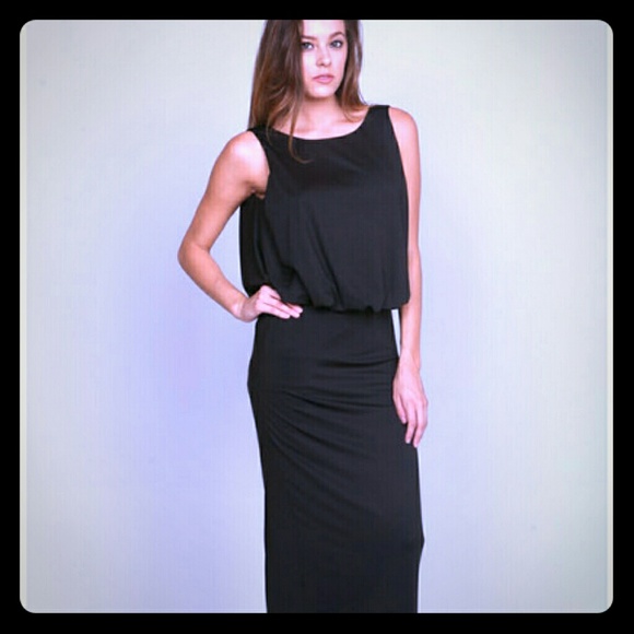 Open back maxi with back zipper - Picture 1 of 4
