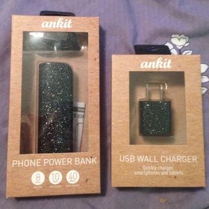 Forever 21 Wall Plug In & Phone Power Bank