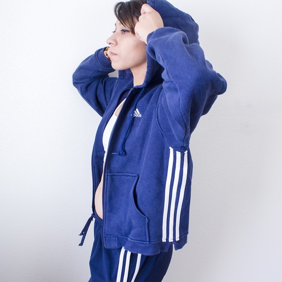 Adidas blue hoodie