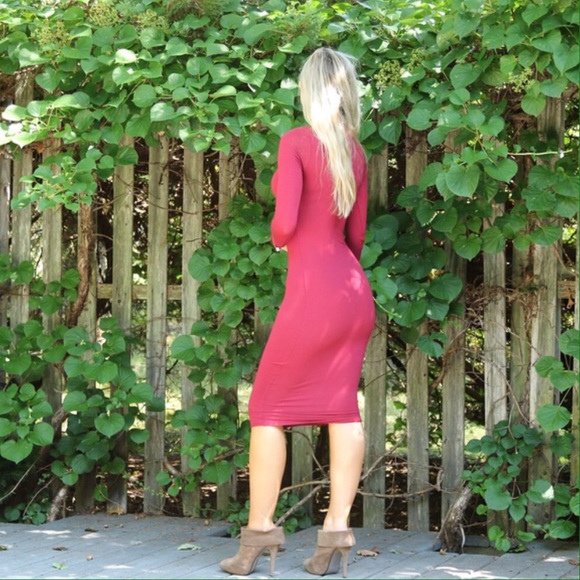 Classic Burgundy Midi - Picture 3 of 4
