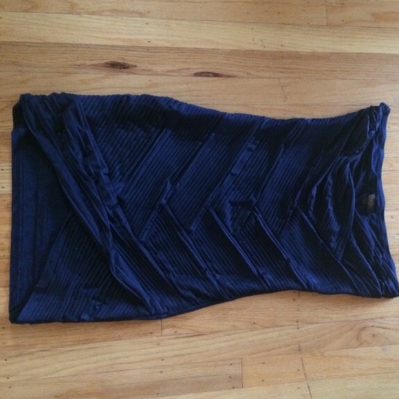 Gorgeous Navy Blue ASOS strapless dress