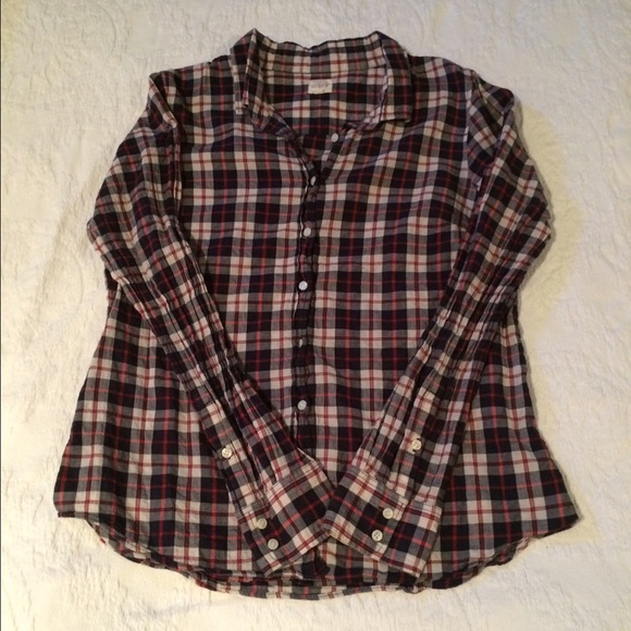 Plaid Jcrew Perfect Shirt Button Down