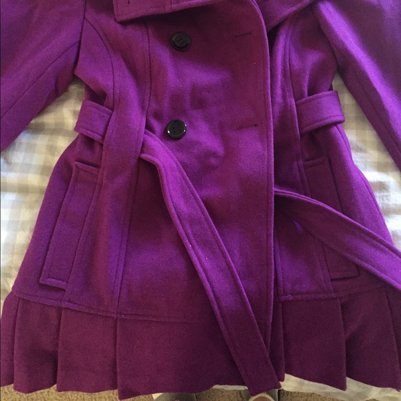 Purple and red pea coat! Small and xsmall
