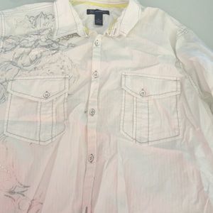 Men's White button down