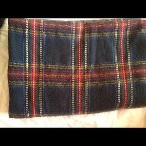 Plaid infinity scarf