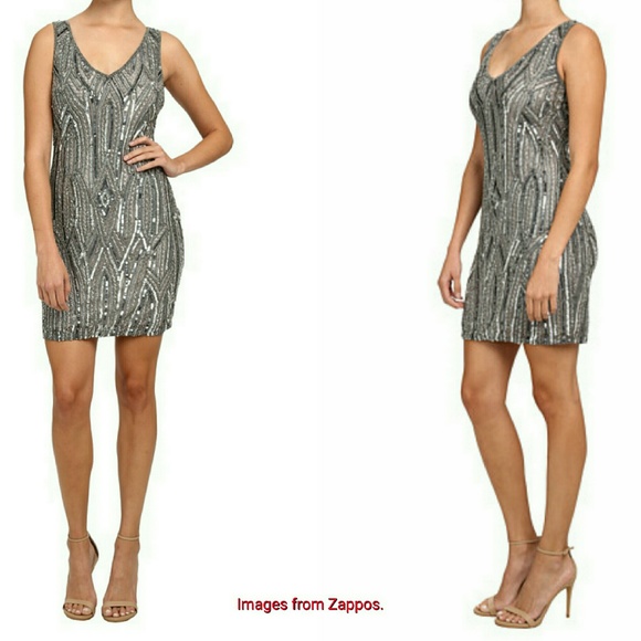 Adrianna Papell short beaded cocktail/formal dress