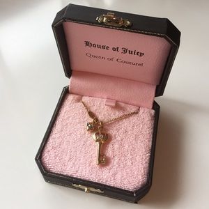 Juicy Couture heart key necklace
