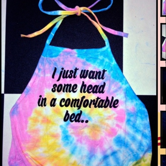 tie dye halter top