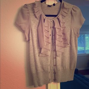 Black label Saks grey cardigan