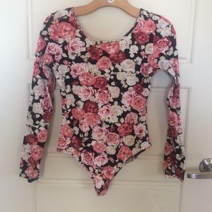 Floral leotard
