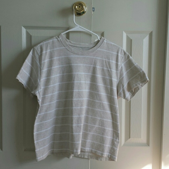 Tan & White T- Shirt