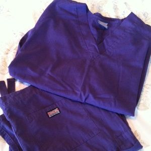 Purple scrubs :)