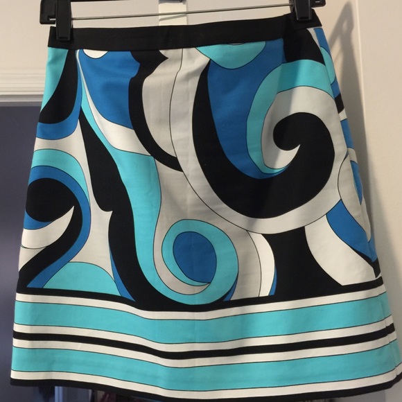 Michael Kors skirt teal white and black mini skirt