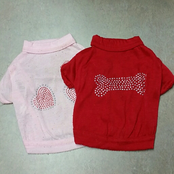 unknown  Other - 2 xs dog shirts with sparkle
