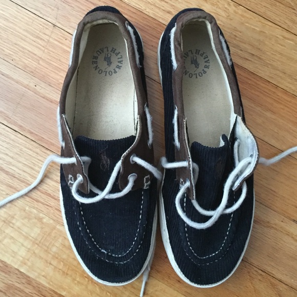 Polo corduroy boat shoes