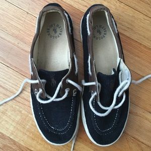 Polo corduroy boat shoes