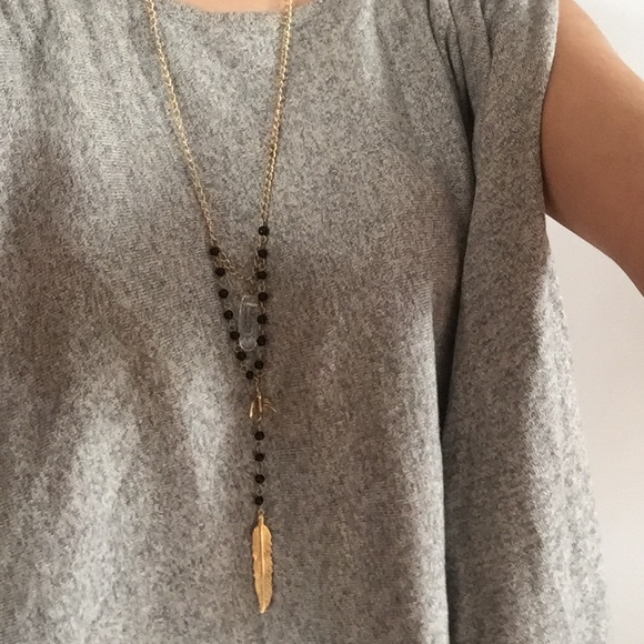 Gold charmed necklace from urban outfitters