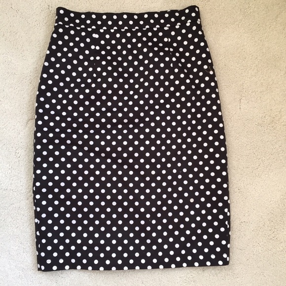 Dot Pencil Skirt