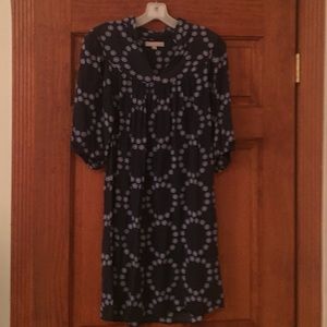 BR patterned shift dress