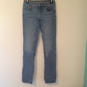Blue skinny stretch jeans