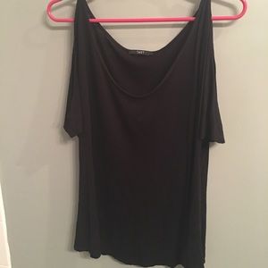 Tart Black Top with sleeve cut outs