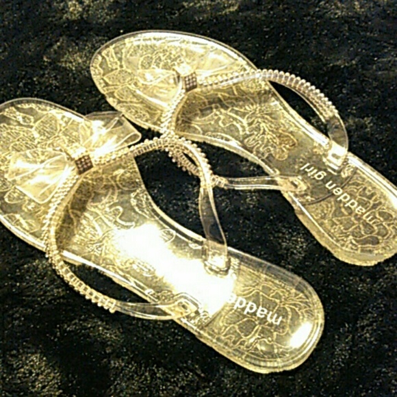 Clear Madden sandals size 8 - Picture 1 of 2