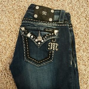 Dark wash miss me jeans