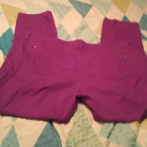 Purple casual pants