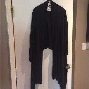 DKNY silk/cashmere draped sweater. S/P