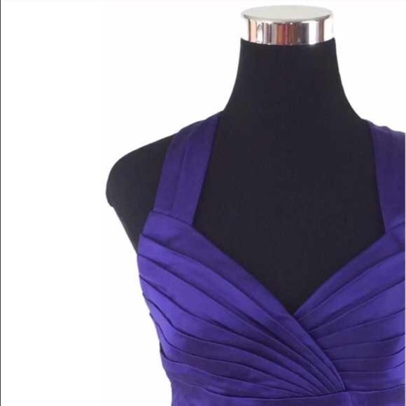 SOLD Calvin Klein Purple Sleeveless Cocktail Dress - Picture 4 of 4