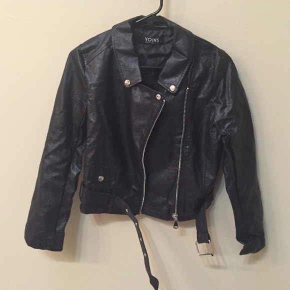 Faux leather jacket!