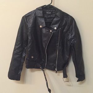 Faux leather jacket!