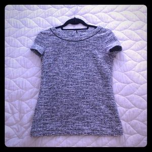 Tweed blue blouse. Banana republic size xs.