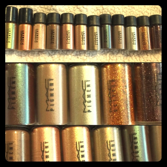 Mac Pigments and Mac Glitters