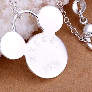 🆕silver Mickey necklace