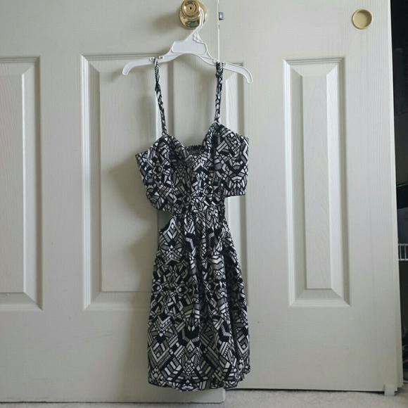 Black & White Patterned Dress