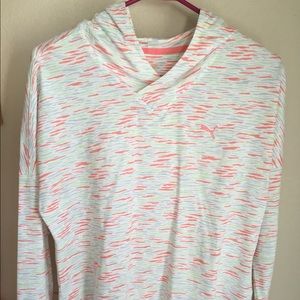 Puma long sleeve shirt with a hood