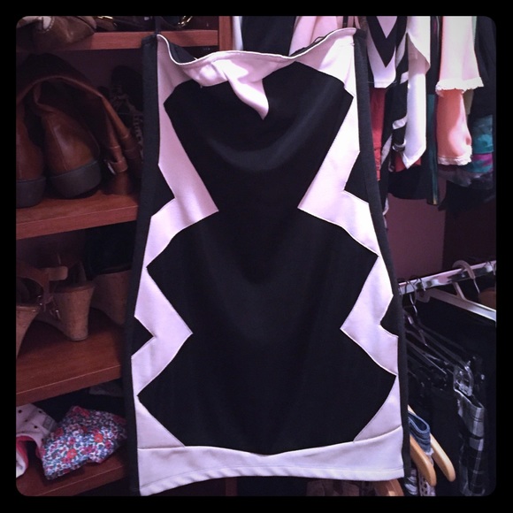 Black and white dress