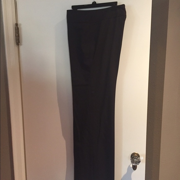 Flat front chocolate brown dress pants