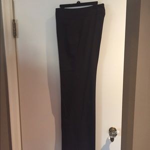 Flat front chocolate brown dress pants