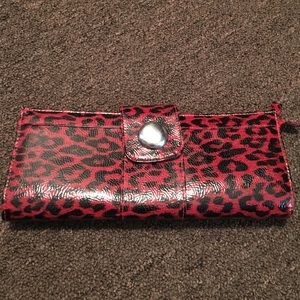 Leopard print clutch