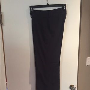 Flat front navy blue dress pants