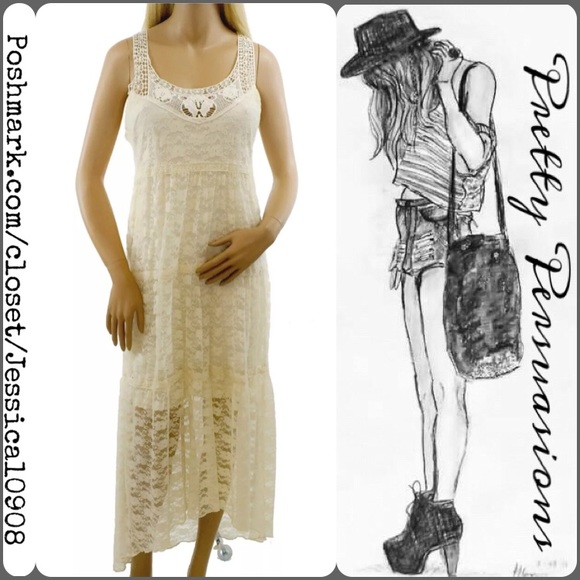 Dresses & Skirts - SOLD OUT 🎉NWT Sleeveless Lace Crochet Maxi Dress