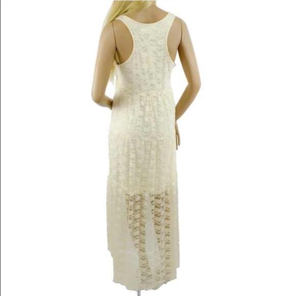 SOLD OUT 🎉NWT Sleeveless Lace Crochet Maxi Dress - Picture 3 of 4