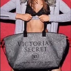 Victoria's Secret silver tote