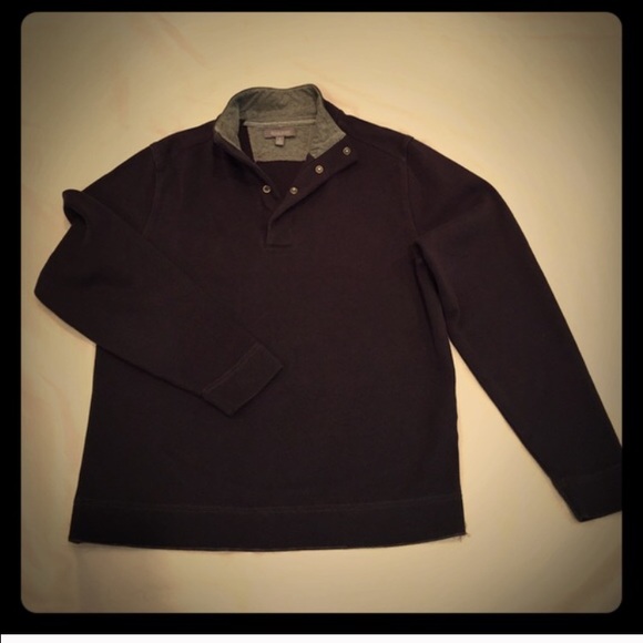 Navy Crew-neck Pullover Sweatshirt. Men's Small - Picture 2 of 4