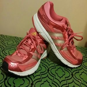 Adidas Falcon pink running shoes
