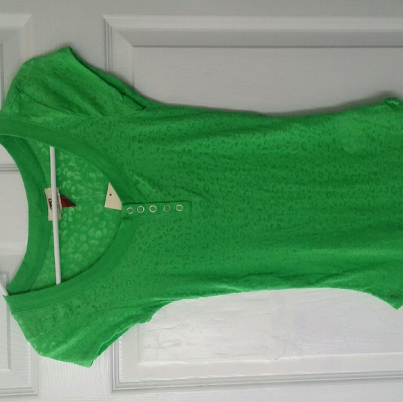 Green Lepoard Button Down Shirt