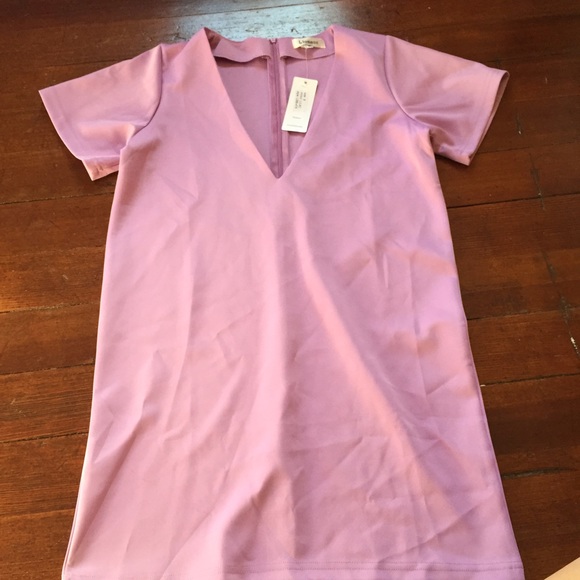 Pretty lilac t-shirt dress!