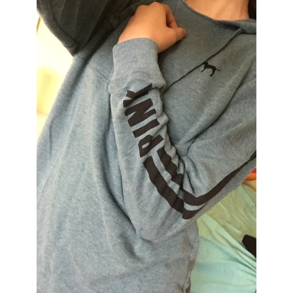 Pink Victoria Secret Long Long Sleeve With Hoodie